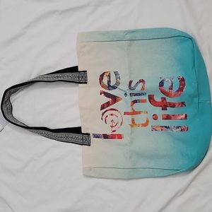 Love this life Green Canvas Tote